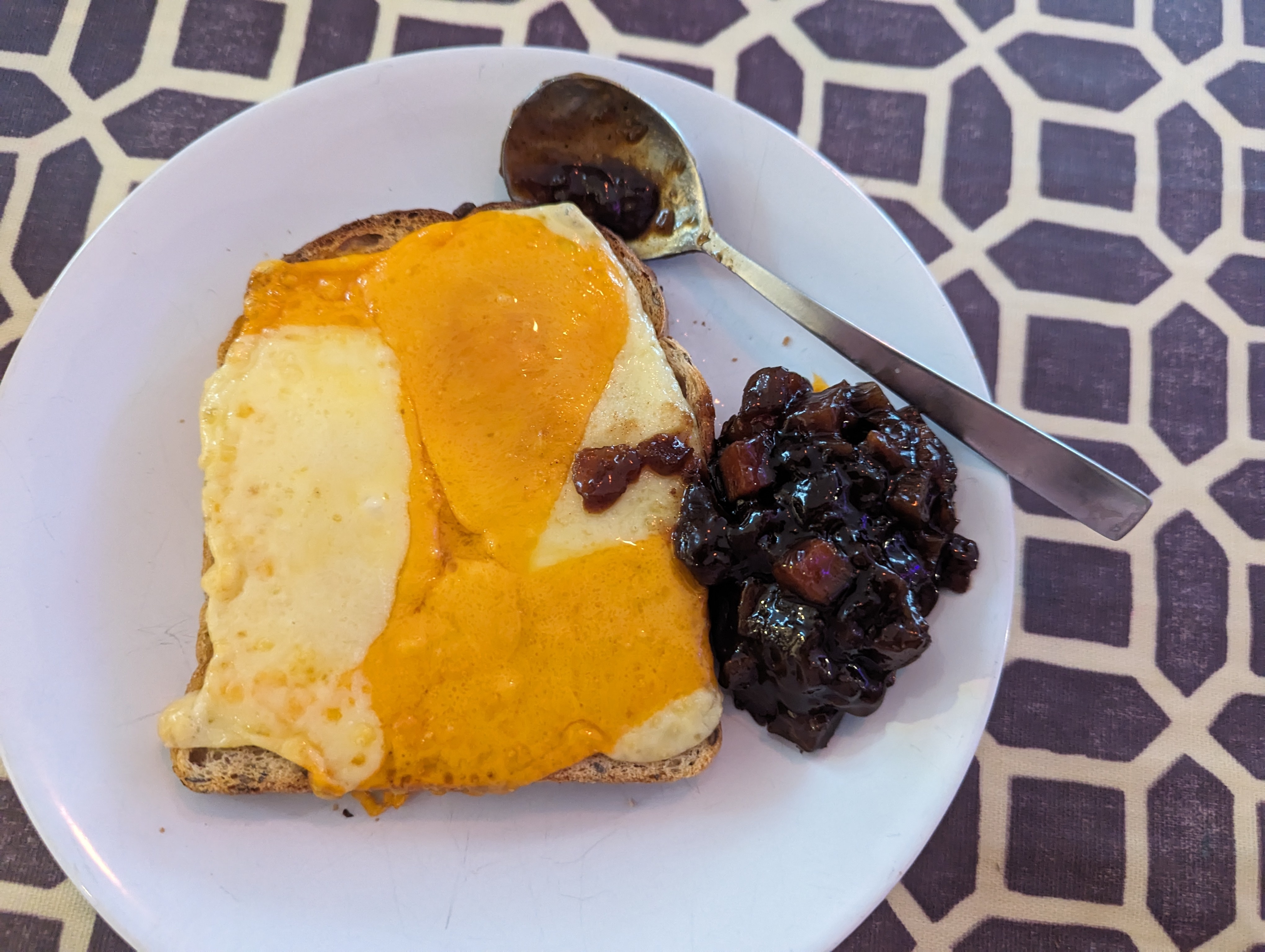 red Leicester and cheddar on toast with an excessive amount of branston pickle on the side 