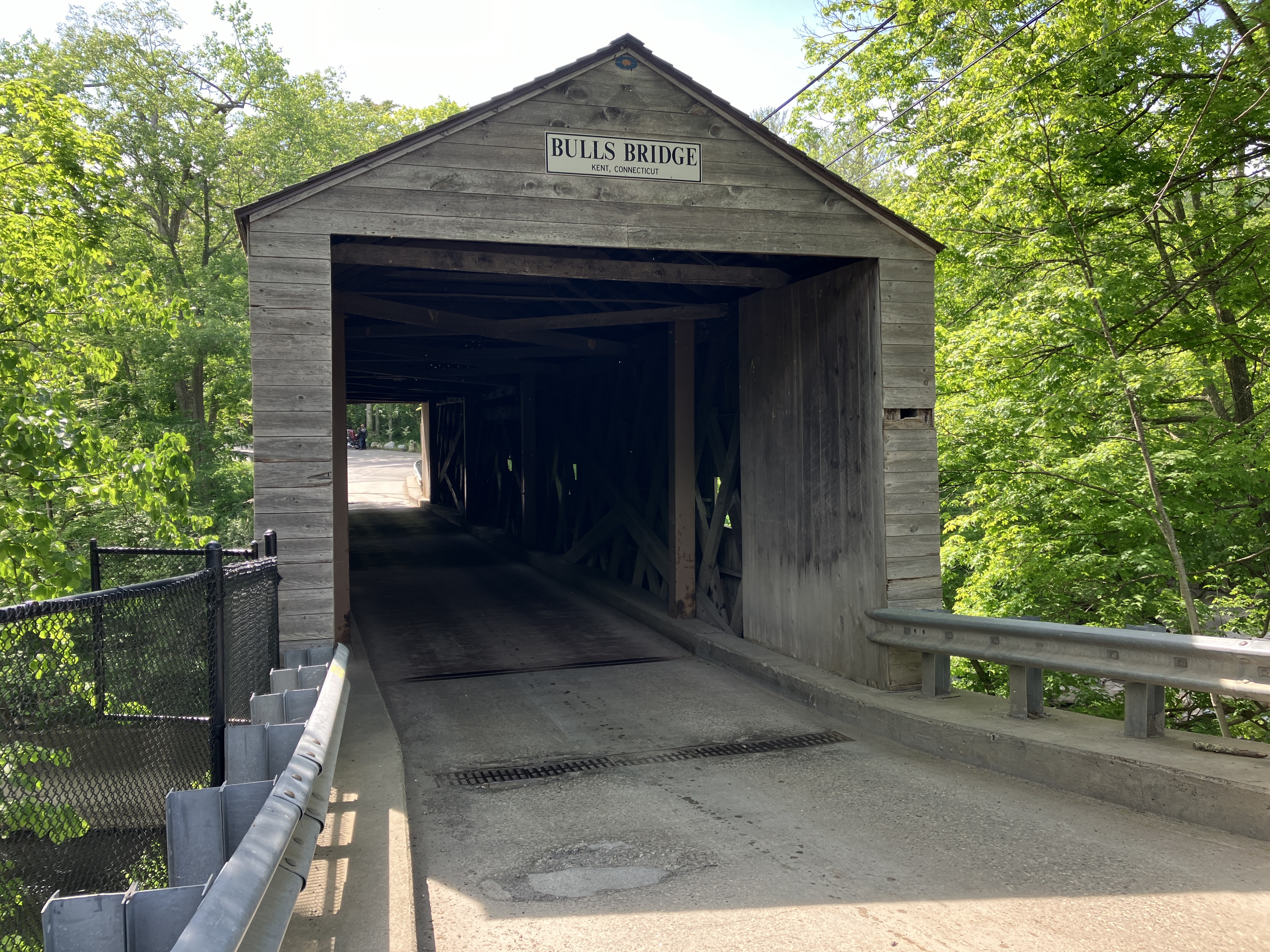 a covered bridge