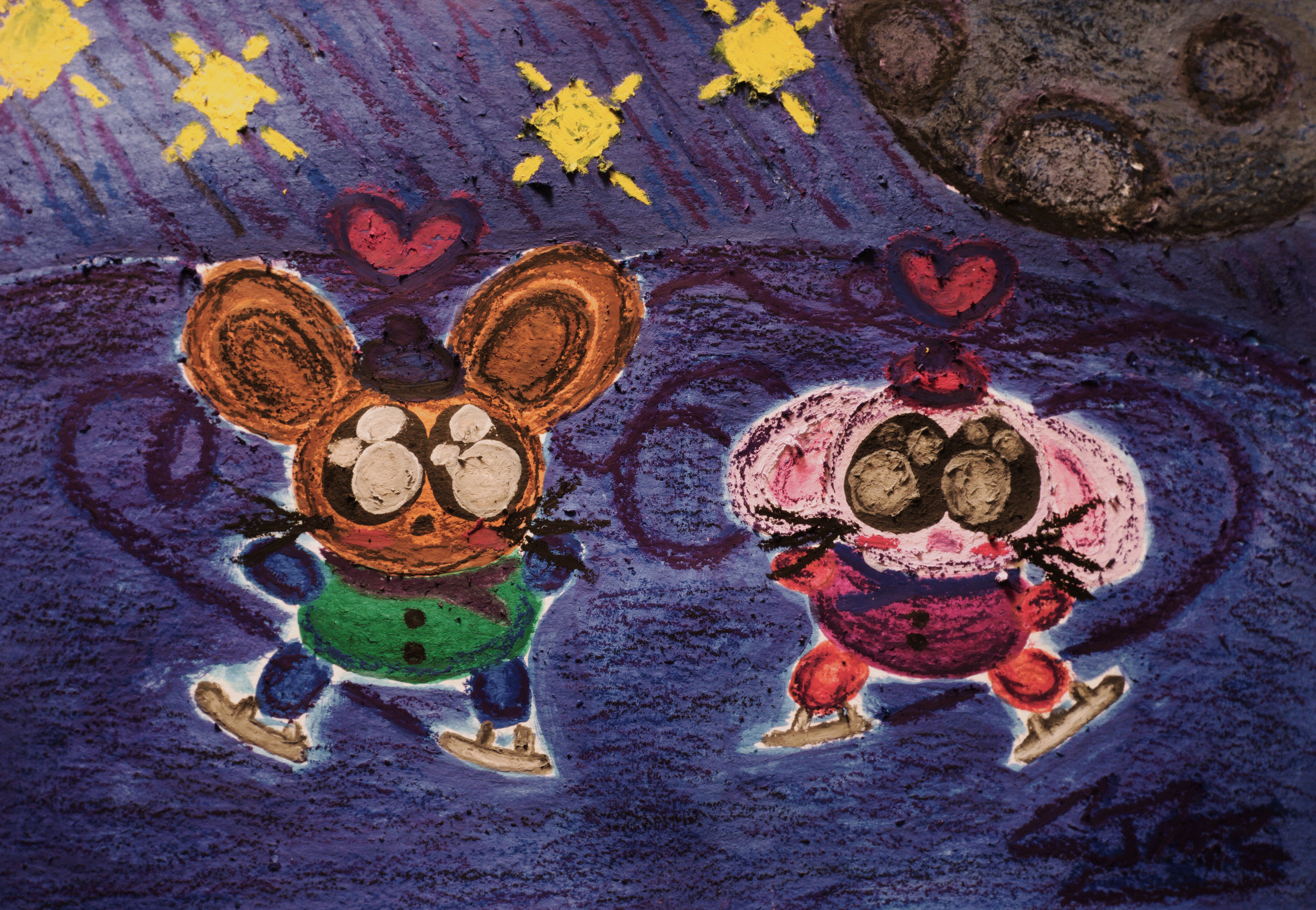 Watercolors + watercolor crayons